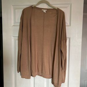 H&M Basics Lightweight Semi-sheer Summer Cardigan with Drop Shoulder — Size L